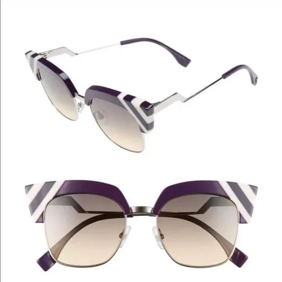 Fendi | Accessories | Fendi Sunglassesviolet White Striped  display picture 1